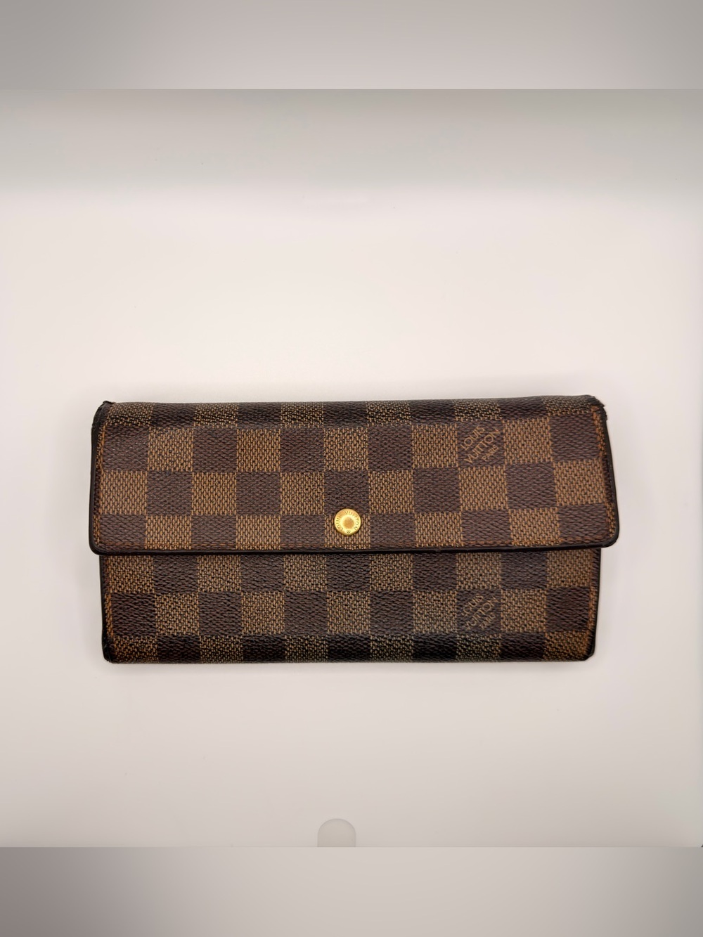 Louis Vuitton Damier Ebene Sarah Long Wallet